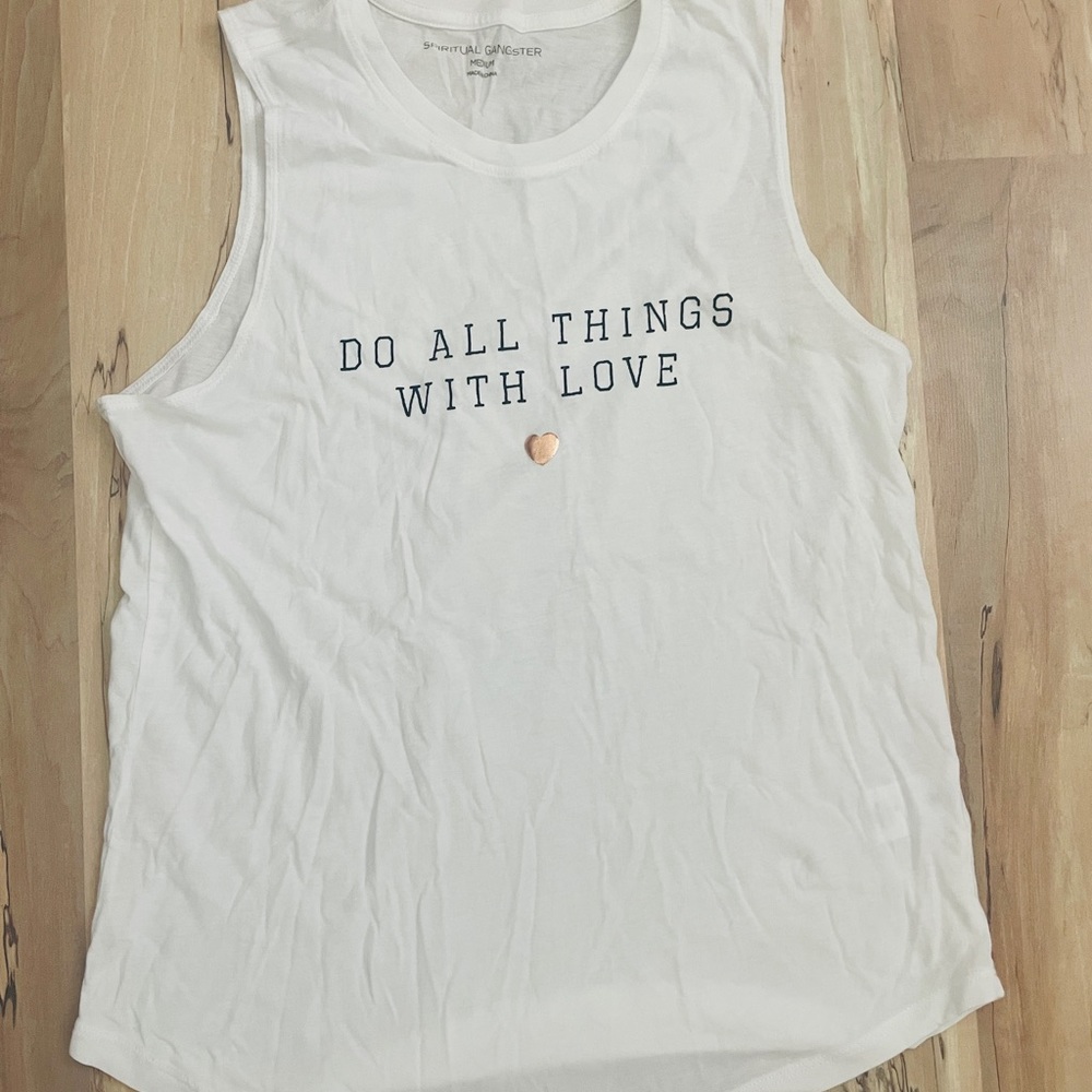 Spiritual gangster do all things with love tank medium
